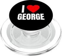 I Love George Nom personnalisé pour Homme BFF Heart Jorge Boys PopSockets PopGrip pour MagSafe