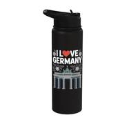 I Love Germany Porte de Brandebourg Stainless Steel Insulated Water Bottle