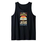 I Love Girafes But Jesus Comes First Funny Christian Débardeur