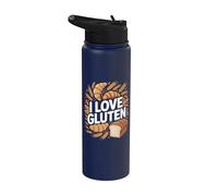 I Love Gluten Amateur de blé Stainless Steel Insulated Water Bottle