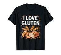 I Love Gluten Blé Pain Croissants T-Shirt Graphique avec Valeur