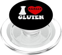 I Love Gluten I Heart Gluten Calories Carbs No Diet Funny PopSockets PopGrip pour MagSafe