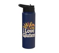 I Love Gluten Wheat Bread Athusiasts Stainless Steel Insulated Water Bottle
