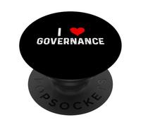 I Love Governance - Audit Interne du Risque de conformité Cardiaque PopSockets PopGrip Adhésif