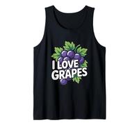 I Love Grapes Grape Fruits Grape Vineyard Wine Débardeur