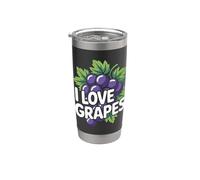 I Love Grapes Grape Fruits Grape Vineyard Wine Gobelet isotherme en acier inoxydable double paroi