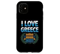 I Love Greece Couronne d'olivier Parthénon Coque pour iPhone 11