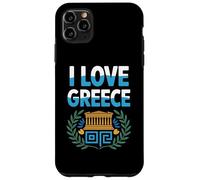 I Love Greece Couronne d'olivier Parthénon Coque pour iPhone 11 Pro Max