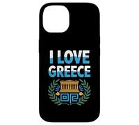 I Love Greece Couronne d'olivier Parthénon Coque pour iPhone 14