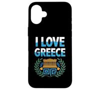 I Love Greece Couronne d'olivier Parthénon Coque pour iPhone 16 Plus