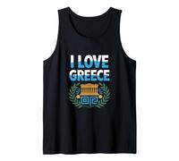 I Love Greece Couronne d'olivier Parthénon Débardeur