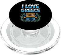 I Love Greece Couronne d'olivier Parthénon PopSockets PopGrip pour MagSafe