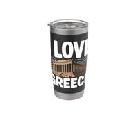 I Love Greece Parthénon Landmark Gobelet isotherme en acier inoxydable double paroi