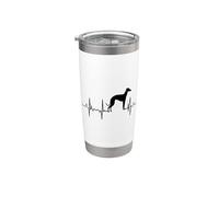 I Love Greyhound Dogs Ligne d'impulsion Gobelet isotherme en acier inoxydable double paroi