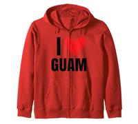 I Love Guam Island Pride Voyage à la Plage sur l'île du Pacifique Guaméen Sweat à Capuche