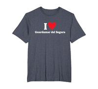 I Love Guardamar Del Segura T-Shirt, Homme Grandes Tailles, Bleu Chiné, 4X Tall