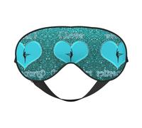 I Love Gymnastics Masque de sommeil lisse doux réglable pour les yeux pour le repos et les voyages