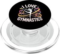 I Love Gymnastics Ruban étoiles Passion PopSockets PopGrip pour MagSafe