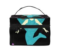 I Love Gymnastics Trousse de maquillage pour femme avec pochette intérieure et poignée