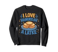 I Love Hanukkah Latkes Juif Holiday Sweet Cake Lover Sweatshirt
