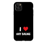 I Love Hay Bailing - Cœur - Fermier agricole Herbe Coque pour iPhone 11 Pro Max