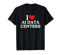 I Love Heart AI Data Centers T-Shirt Graphique avec Valeur