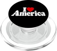 I Love Heart America USA Etats-Unis PopSockets PopGrip pour MagSafe