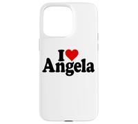 I Love Heart Angela Angie NOM sur Un T-Shirt Coque pour iPhone 15 Pro Max