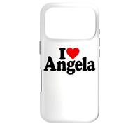I Love Heart Angela Angie NOM sur Un T-Shirt Coque pour iPhone 17 Pro