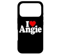 I Love Heart Angie Angelina Angela Nom sur Un T-Shirt Coque pour iPhone 17 Pro
