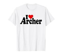 I Love Heart Archer NOM sur Un T-Shirt T-Shirt