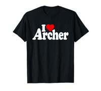 I Love Heart Archer NOM sur Un T-Shirt T-Shirt