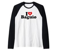 I Love Heart Baguio Îles Philippines Manche Raglan