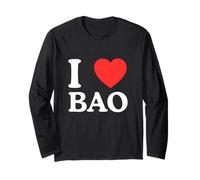 I Love Heart Bao Dumpling Bun Vietnamien Funny Chinese Food Manche Longue