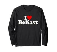 I Love Heart Belfast Northern IRLNAD Manche Longue