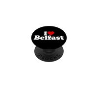 I Love Heart Belfast Northern IRLNAD PopSockets PopGrip Adhésif