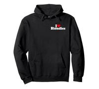I Love Heart BLONDIES Blondes Cheveux Blondes Sweat à Capuche