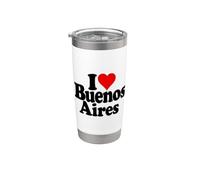I LOVE HEART BUENOS AIRES ARGENTINE Gobelet isotherme en acier inoxydable double paroi