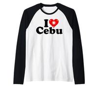 I Love Heart CEBU ÎLES Philippines Manche Raglan