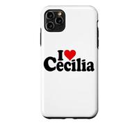 I Love Heart Cecilia NOM sur Un T-Shirt Coque pour iPhone 11 Pro Max