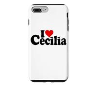 I Love Heart Cecilia NOM sur Un T-Shirt Coque pour iPhone 7 Plus/8 Plus