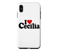I Love Heart Cecilia NOM sur Un T-Shirt Coque pour iPhone XS Max
