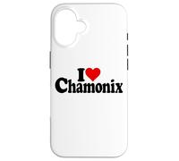 I Love Heart Chamonix FRANÇAISE Alpes Mont Blanc France Coque pour iPhone 16