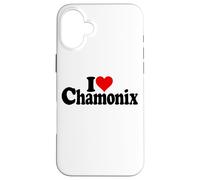 I Love Heart Chamonix FRANÇAISE Alpes Mont Blanc France Coque pour iPhone 16 Plus