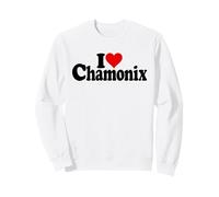 I Love Heart Chamonix FRANÇAISE Alpes Mont Blanc France Sweatshirt