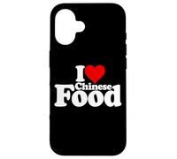 I Love Heart Chinois Food Cuisine Coque pour iPhone 16
