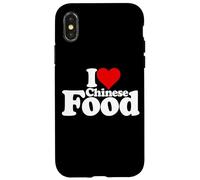 I Love Heart Chinois Food Cuisine Coque pour iPhone X/XS
