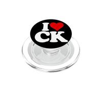 I Love Heart CK C K C.K. Initiales Monogramme Nickname PopSockets PopGrip pour MagSafe