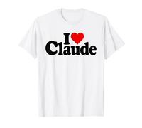 I Love Heart Claude NOM sur Un T-Shirt T-Shirt