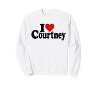 I Love Heart Courtney NOM sur Un T-Shirt Sweatshirt